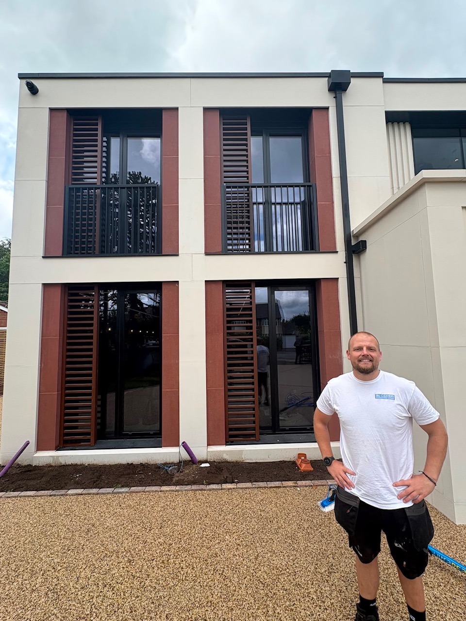 Scott from S&J Cleaners on site at a recent job